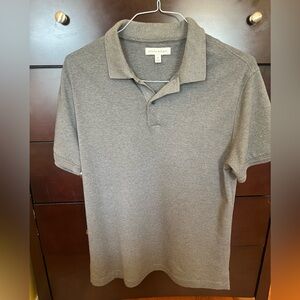Banana Republic Men's Heathered Grey Polo
